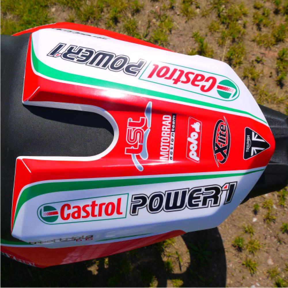 TRIUMPH Streettriple 13-17 Dekor Stickerkit Castrol