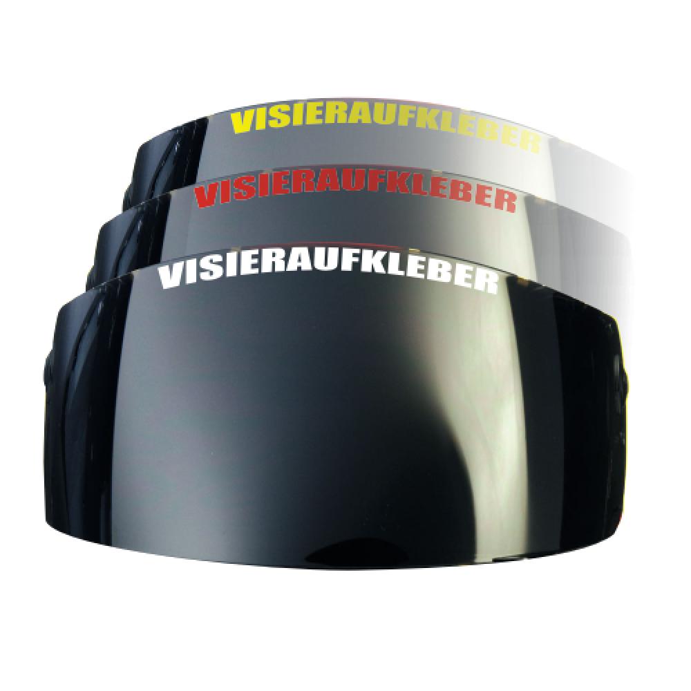 Motorradhelm Visier-Aufkleber mit Wunschtext