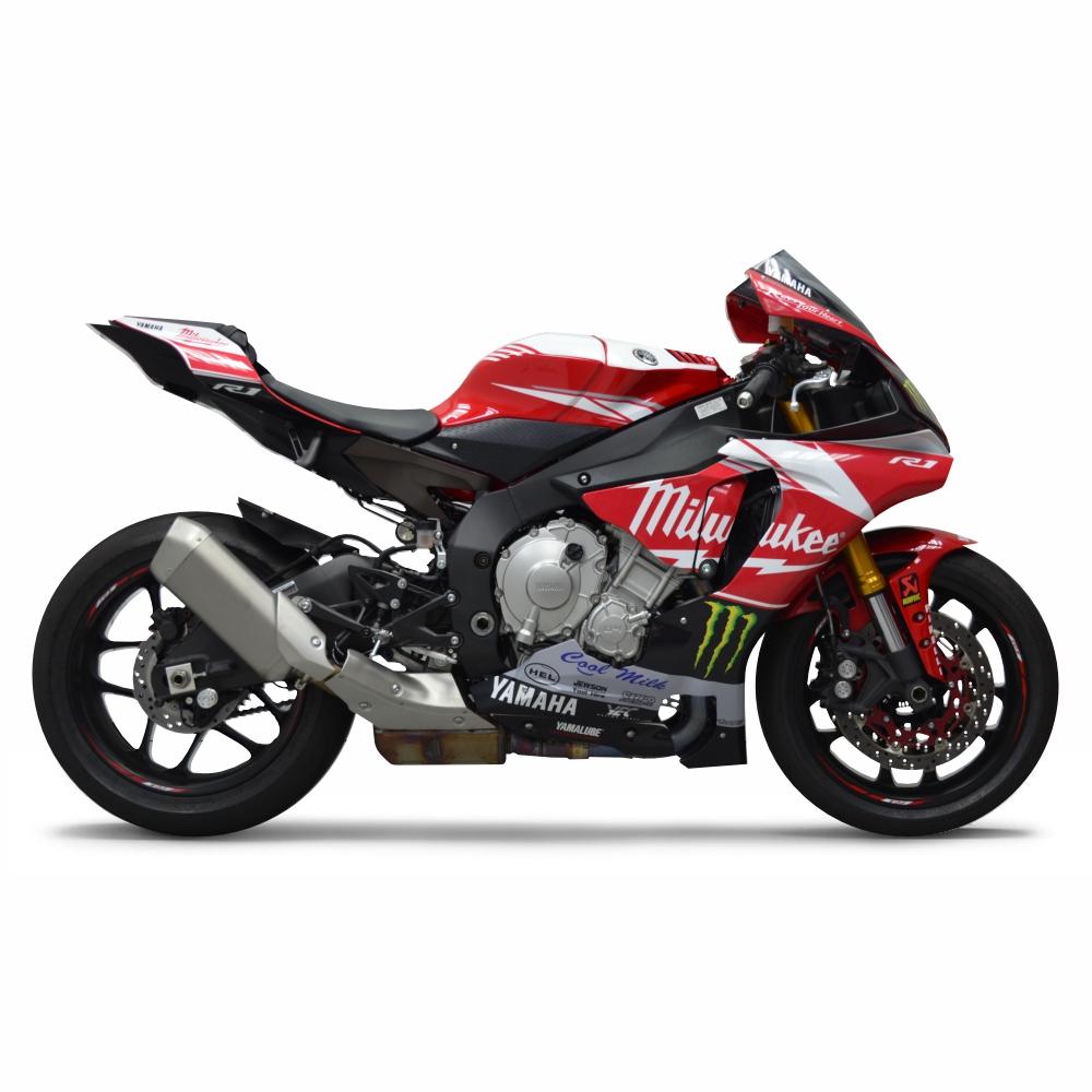 YAMAHA R1 (RN32/49) 15-19 Milwaukee Replica Dekor Stickerkit