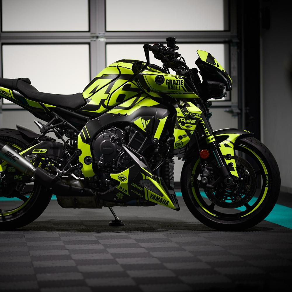 YAMAHA MT-10 ab 22-_ "GRAZIE VALE" Dekor NEONGELB