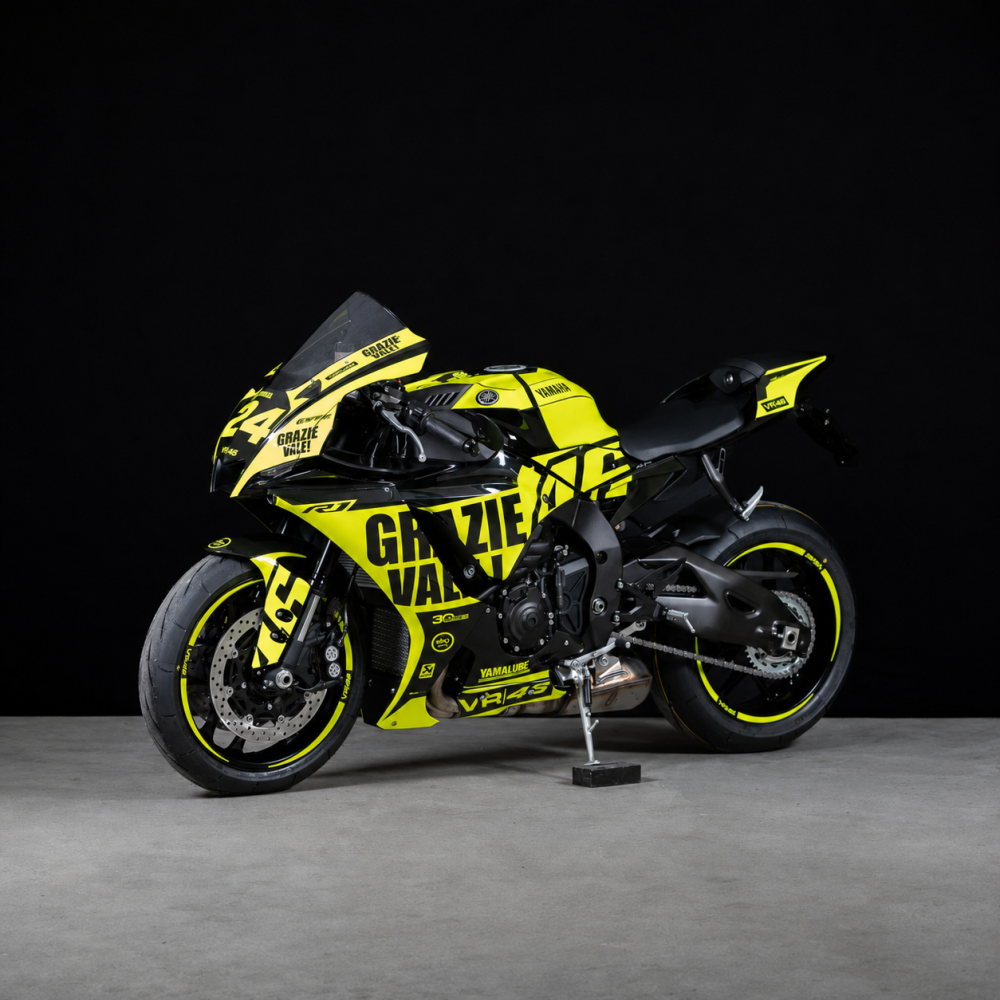 Preview: YAMAHA R1 (RN65) 20-24 "GRAZIE VALE" Dekor NEONGELB