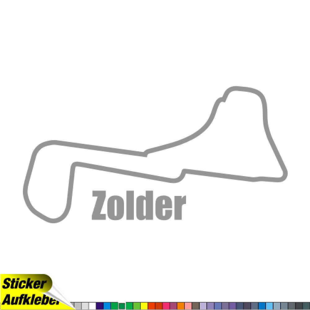 Zolder - Rennstrecken Aufkleber Sticker