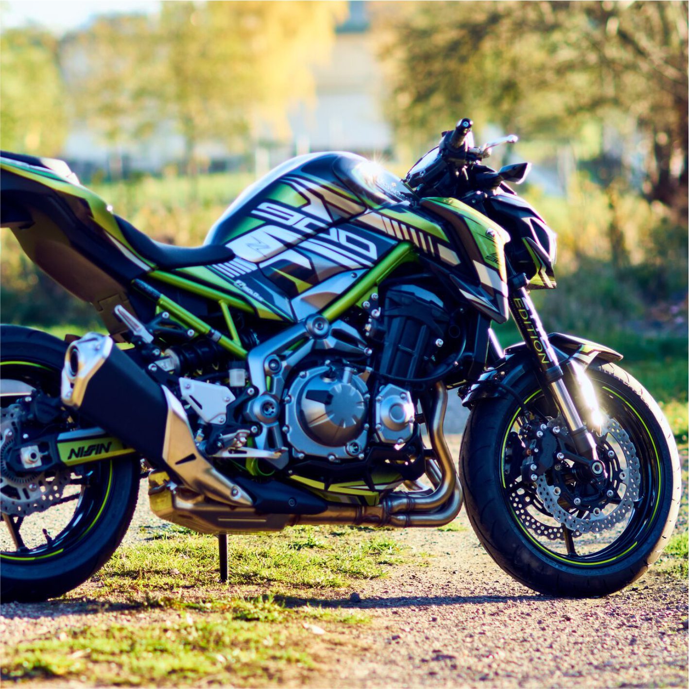 Motorradaufkleber Bikedekore / Wheelskinzz - Kawasaki Z900 "ZTYLE" 17- 19 Motorrad Dekor Stickerkit