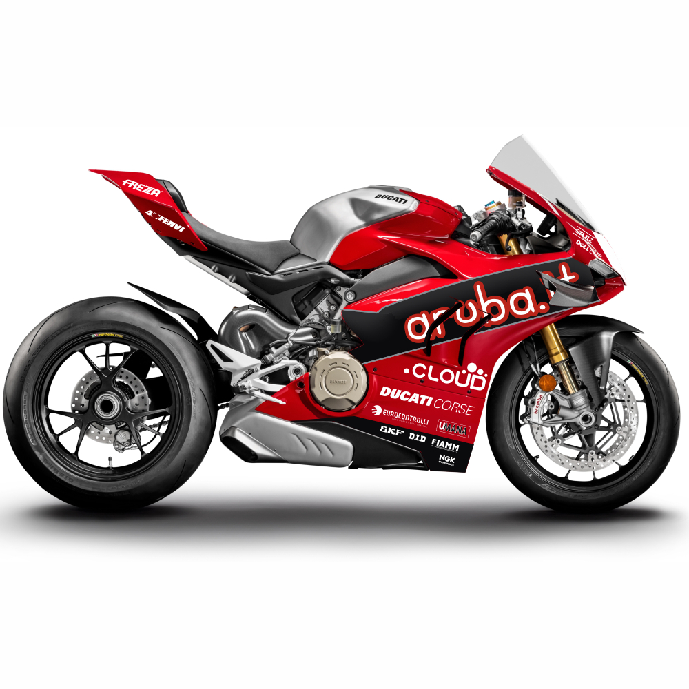2X Ducati Red Vinyl Sticker Decal 5" Logo Racing Motorcycle Car 