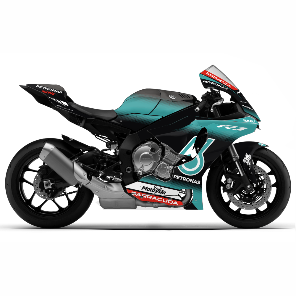 4moto YAMAHA R1 15 19 PETRONAS Replica 2019 Dekor Stickerkit