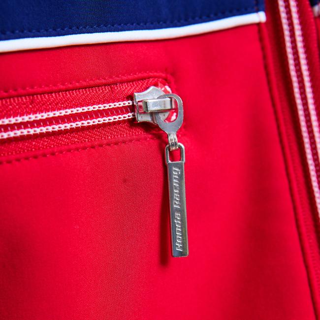 Honda Racing Jacket Colorblock Design | Motorsport Track Jacket Red/Black