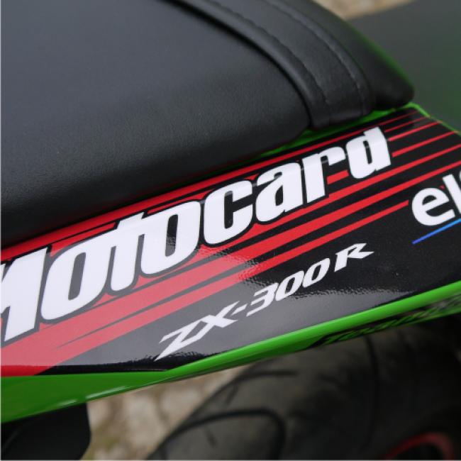 Kawasaki Ninja 300 Schwarz 13-16 Dekor Stickerkit inkl. Felgenrandaufkleber