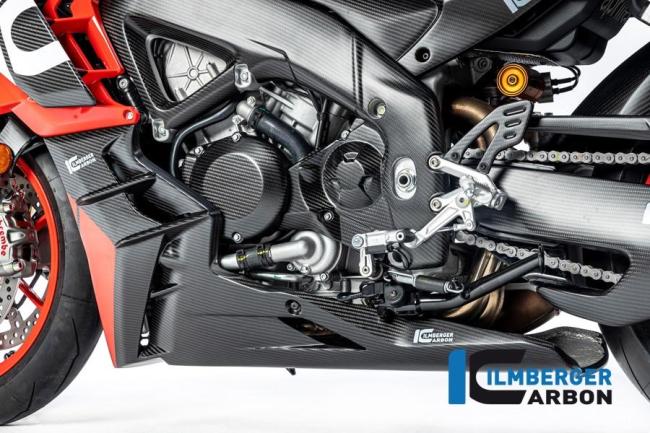 Motorspoiler komplett lange Version matt Tuono V4 ab 2021