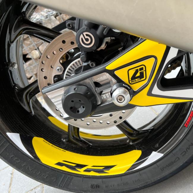 BMW S1000RR (23-24) "RR" Dekor Stickerkit - Weiß | Gelb | Schwarz