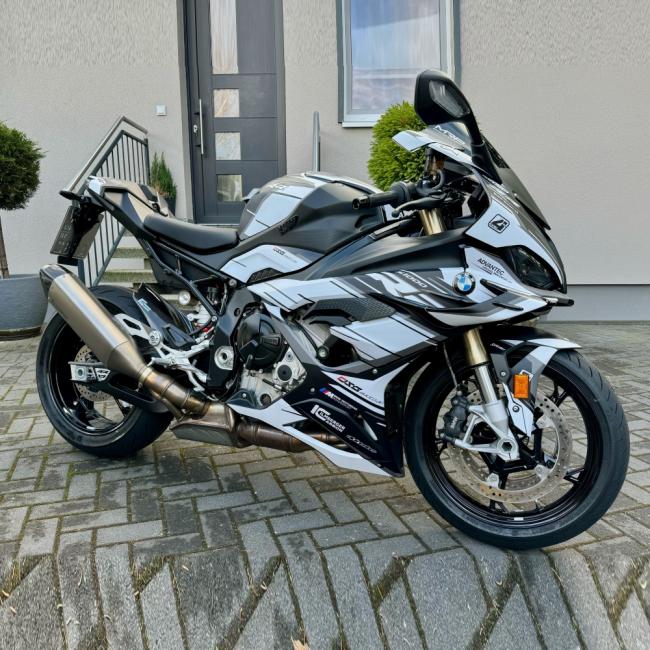 BMW S1000RR (23-24) "RACESTP" Dekor Stickerkit -  Schwarz | Weiß