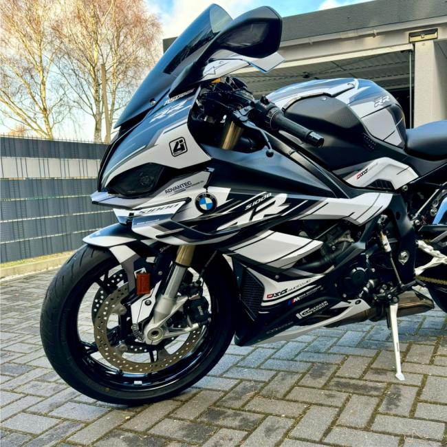BMW S1000RR (23-24) "RACESTP" Dekor Stickerkit -  Schwarz | Weiß