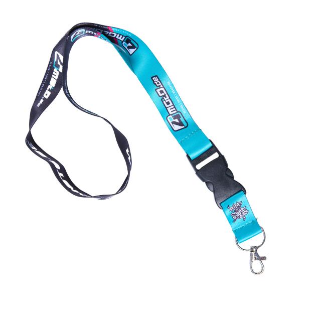 4moto.de Lanyard Keychain – Black/Turquoise