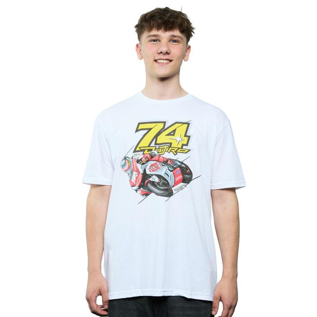 Daijiro Kato #74 T-Shirt – Motorsport Graphic Shirt White