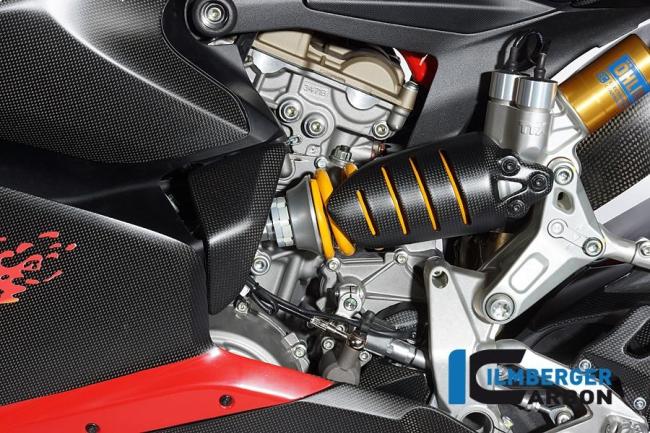 Kleine Federbeinabdeckung Carbon