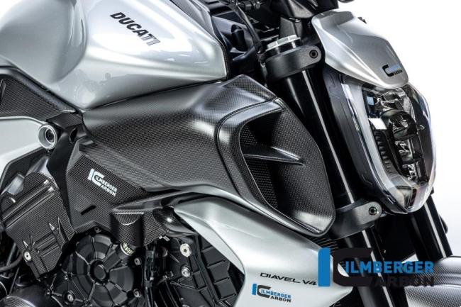 Right air tube cover Ducati Diavel V4 from 2023 matt