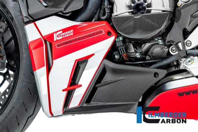 Bellypan insert left gloss Ducati Streetfighter V2