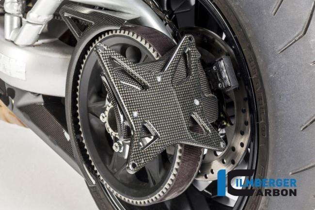 License plate holder incl.Belt Guard gloss  Ducati XDiavel'16 / Diavel 1260