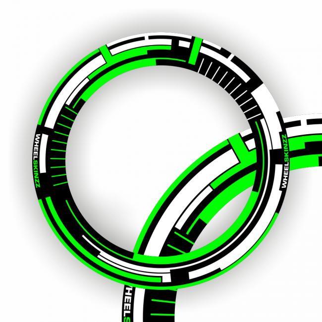Wheelskinzz® "Space" Green / White Wheelskinzz® "Space" Green / White