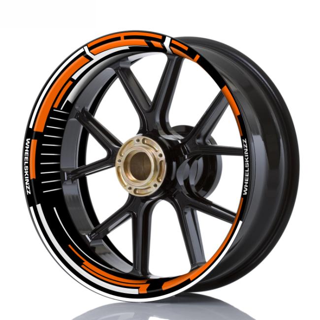 Wheelskinzz® "Space" Orange / Weiss