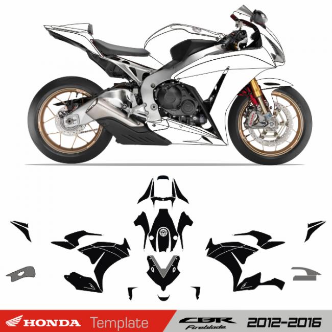 HONDA CBR 1000 RR (SC59) 2012-2016 - Template Schnittvorlage Cutcontour