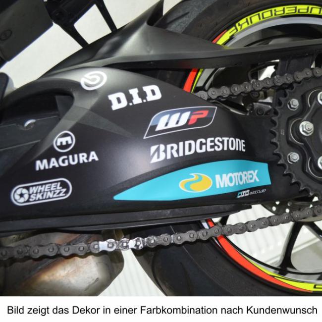 KTM 1290 Superduke R 17- "SPIKE" Dekor Stickerkit Rot/Weiß