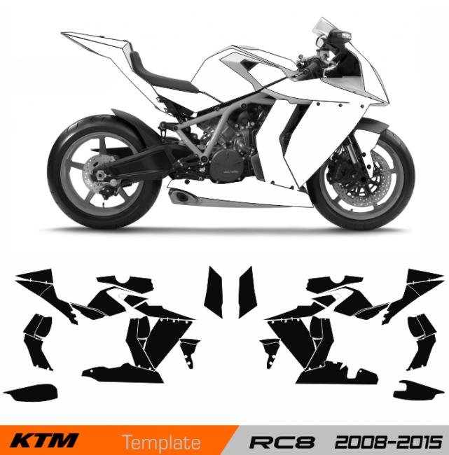KTM RC8 2008-2015 Template