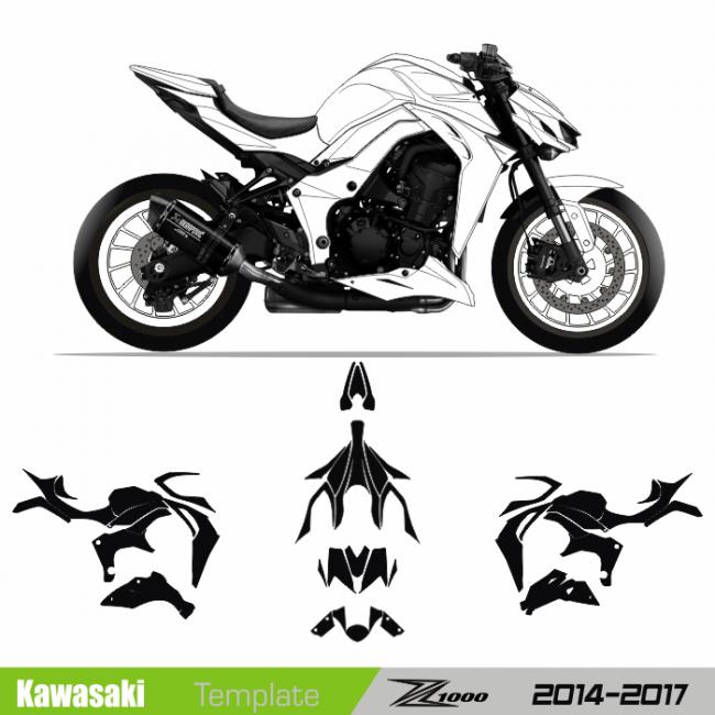 Kawasaki Z1000 2014-2019 - Template