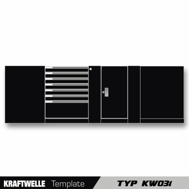 Kraftwelle Werkzeugwagen - Template Schnittvorlage Cutcontour Kraftwelle Werkzeugwagen - Template Schnittvorlage Cutcontour