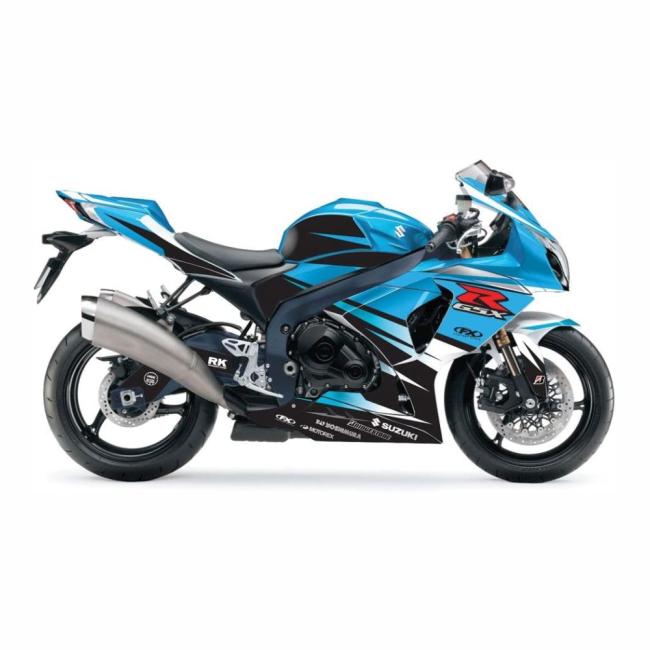 Suzuki GSX-R 1000 09-14 EV-X Dekor Blau