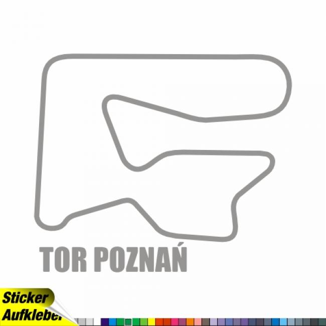 Tor Poznań Rennstrecken Aufkleber Sticker