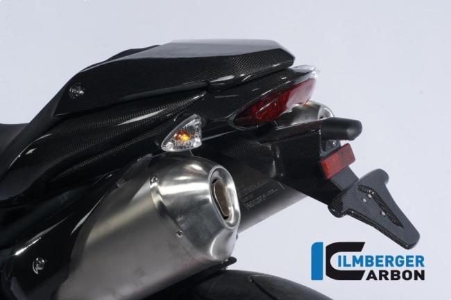 License plate holder (incl. taillight cover with indicator mount) Carbon Triumph Speed Triple 1050