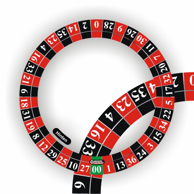 Wheelskinzz® Roulettdesign Black/Red
