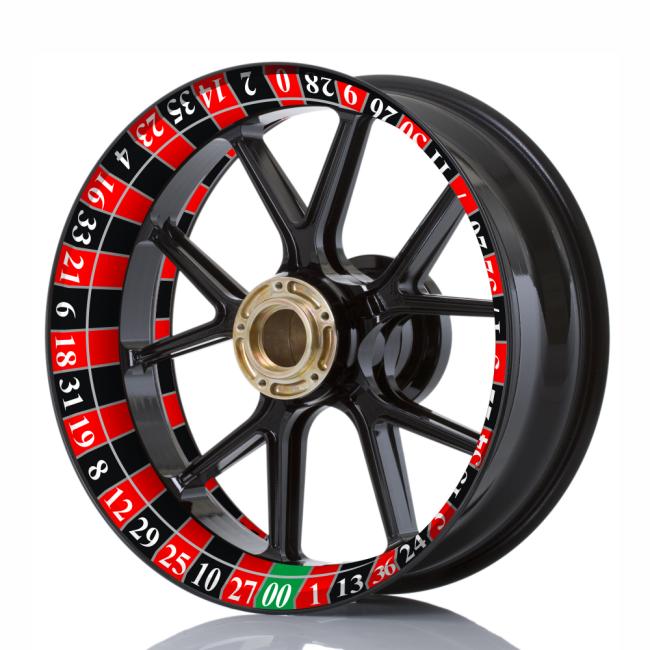 Wheelskinzz® Roulettdesign Black/Red