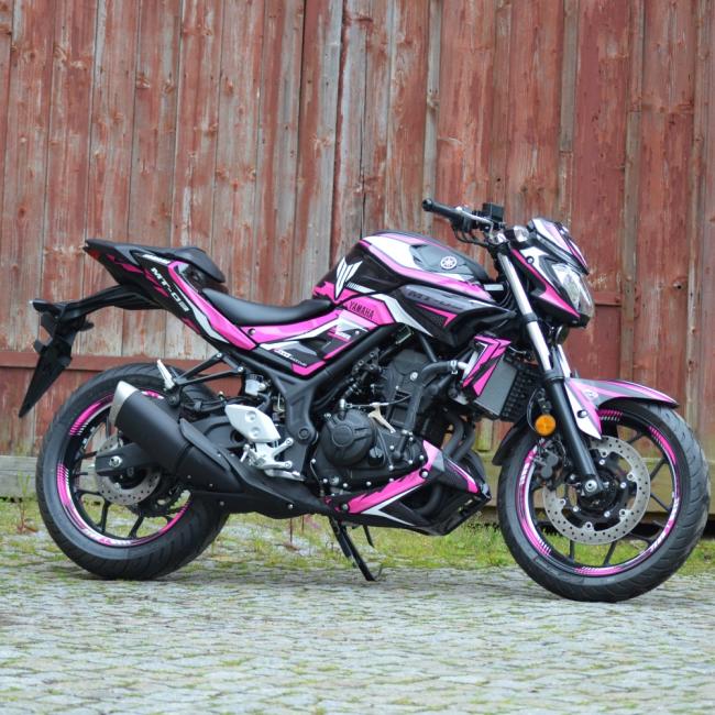 YAMAHA MT03 16 - "SPLT-Weiß" Dekor Stickerkit YAMAHA MT03 16 - "SPLT-Weiß" Dekor Stickerkit
