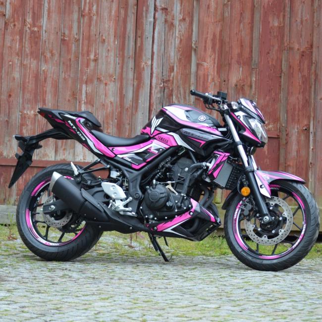 YAMAHA MT03 16 - "SPLT-Weiß" Dekor Stickerkit