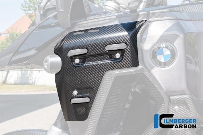 Wasserkühlerabdeckung links mit Löchern für den Kofferhalter Carbon matt R 1300 GS Adventure