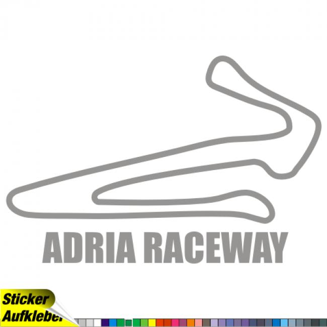 Adria Raceway Rennstrecken Aufkleber Sticker
