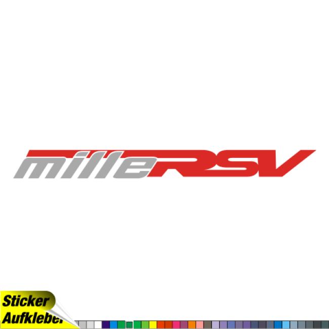 - aprilia mille RSV  Silber/Rot - Aufkleber Sticker Decal