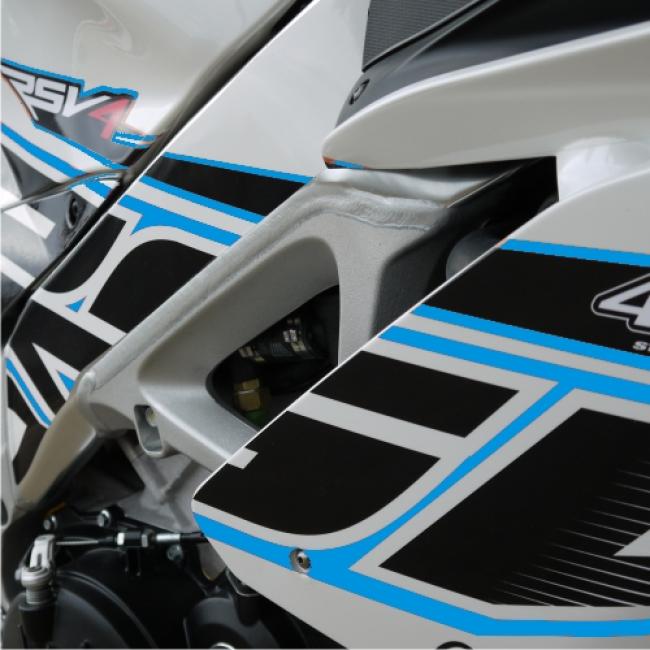 Aprilia RSV4 (09-14) Dekor Cyan Stickerkit