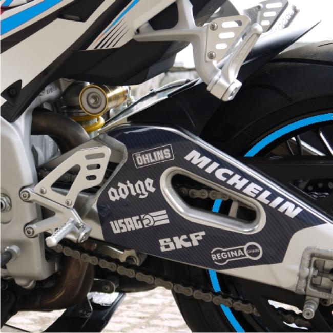 Aprilia RSV4 09 - 14Dekor Cyan Stickerkit