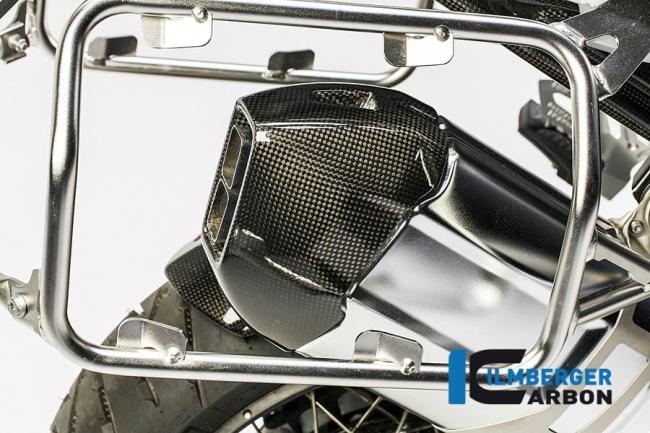 Exhaust heat shield rear carbon