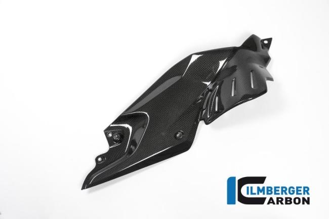 Seitendeckel unterm Tank rechts Carbon