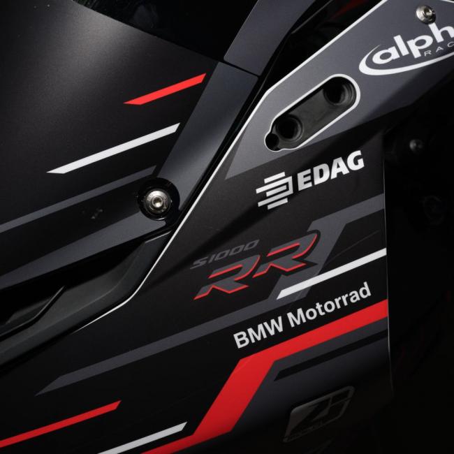 BMW S1000RR (19-22) K67 Dekor Stickerkit "RACESTP" Schwarz/Rot/Weiß