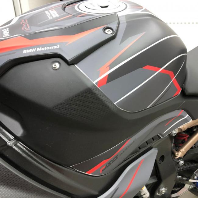 BMW S1000RR (19-22) K67 Dekor Stickerkit "RACESTP" Schwarz/Rot/Weiß