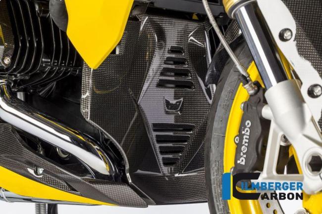 Motor spoiler center part carbon