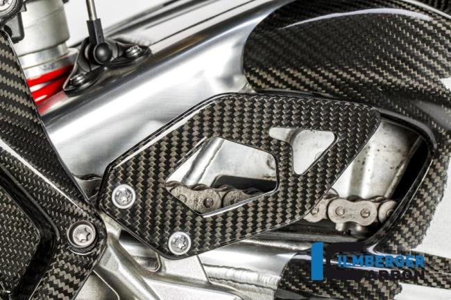 Heel guard left side carbon