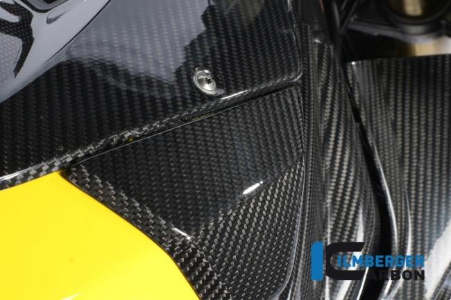 Left side cover on the tank carbon
