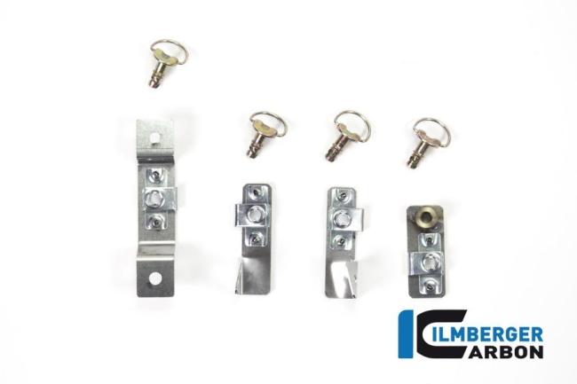 Fairing holder set 4-piece (holders for side panels and engine spoiler)