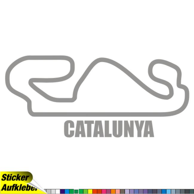 Catalunya Rennstrecken Aufkleber Sticker