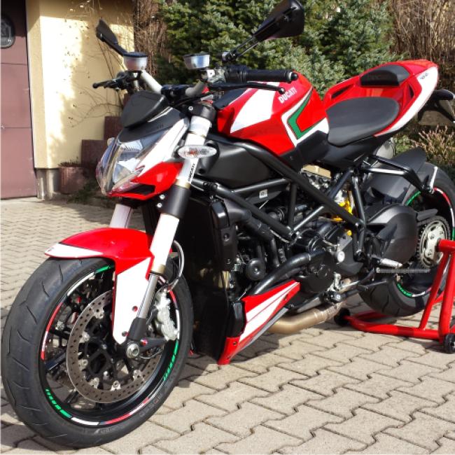 DUCATI Streetfighter 848 ab 2014 Tricolore Dekor Stickerkit